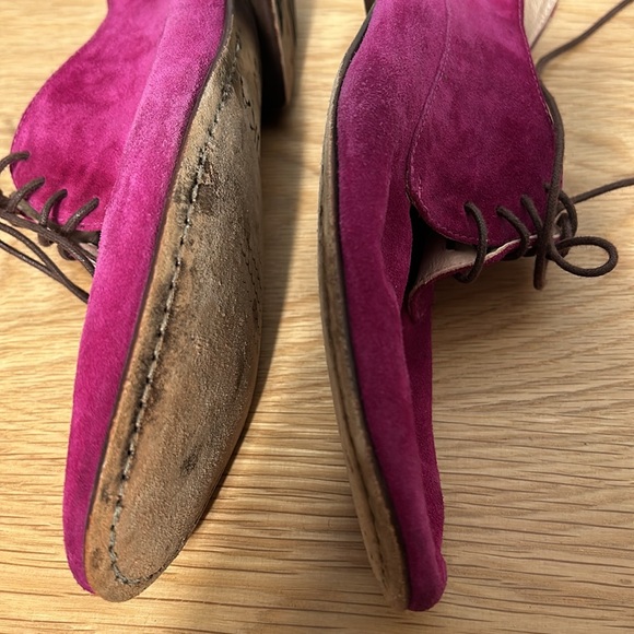 Atika Purple Suede Leather sole loafers size 39 US 9 - Picture 15 of 16